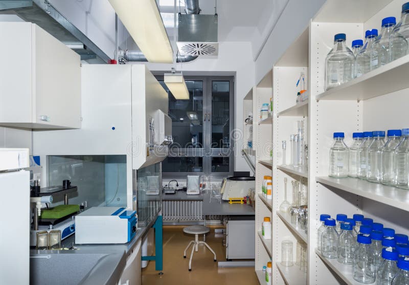 Modern Research Laboratory Interior Stock Image Image of laboratory