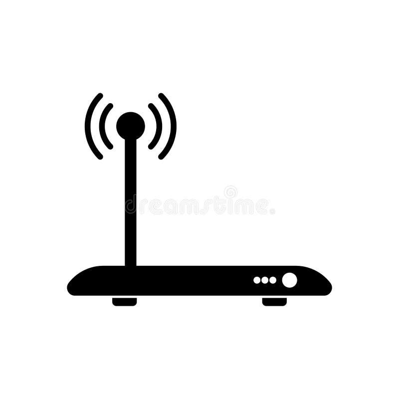 Modern router icon, pictogram isolated on white background vector illustration