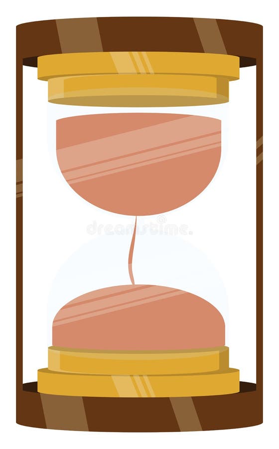 Modern sand timer, icon stock vector. Illustration of vector - 261371066