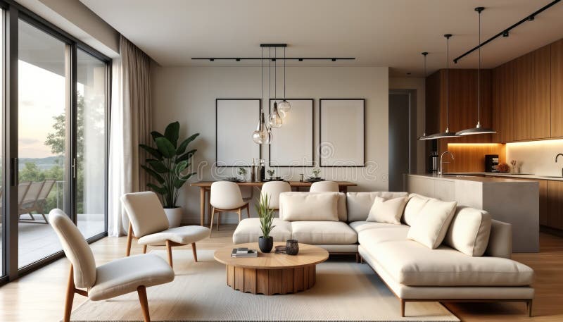 Open Plan Penthouse - Pinterest - Scandinavian Apartment Penthouse With Open Concept