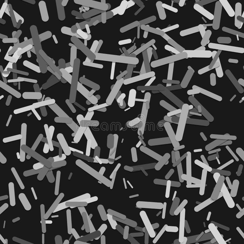 Modern seamless random rotated stripe background pattern - vector graphic from grey rounded stripes with shadow effects royalty free illustration