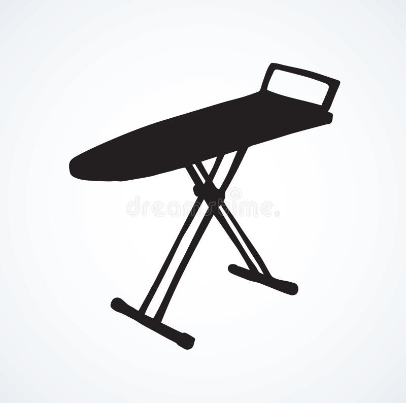 Ironing Board. Vector Drawing Stock Vector Illustration of