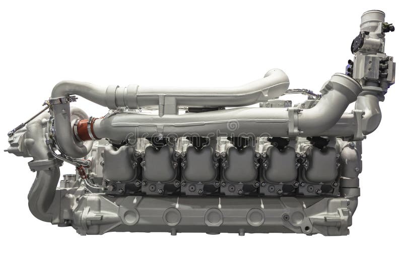 Modern Six Cylinder Diesel Engine Stock Photo Image of transportation