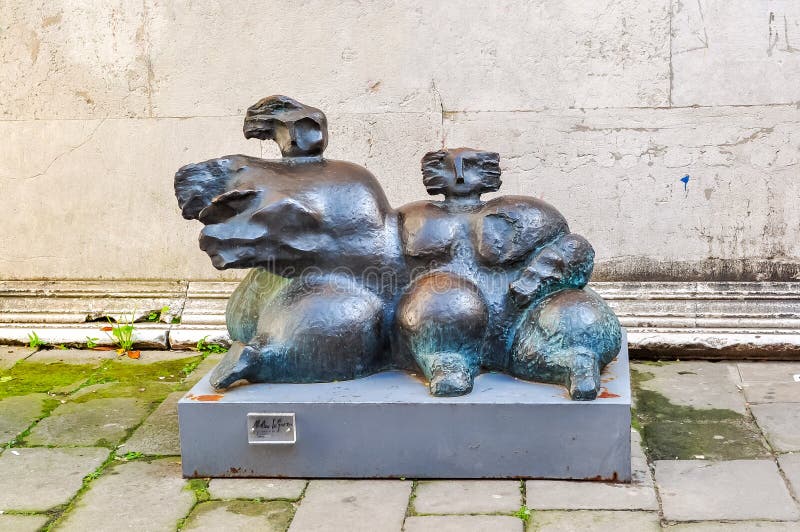 Modern skulptur i Venedig, Italien royaltyfria foton Modern skulptur i Venedig, Italien royaltyfria foton