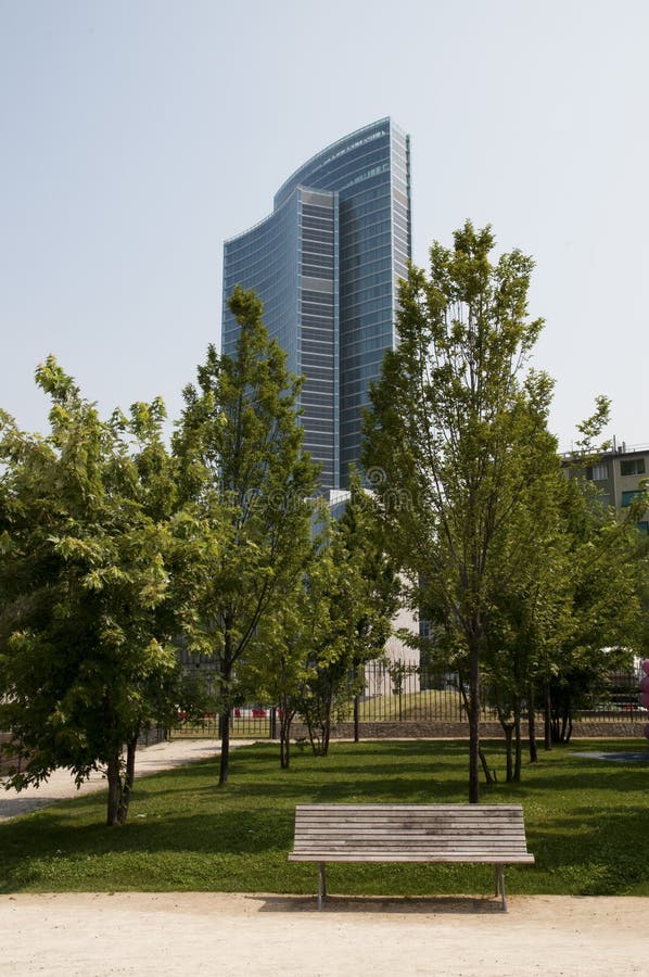 Modern skyscrapers (Milan, Italy)