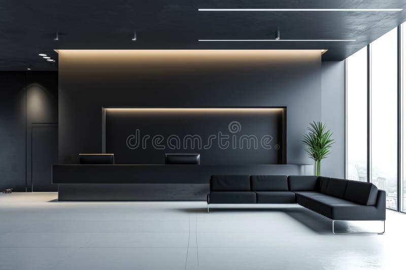 Modern and Sleek Design with a Monochrome Color Scheme Stock