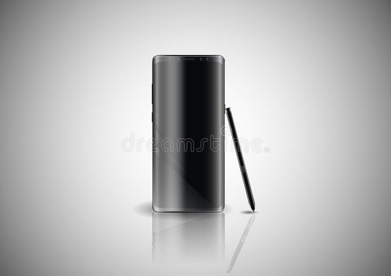 Modern smartphone.Stylish, modern gadget for drawing anywhere. stock illustration Modern smartphone.Stylish, modern gadget for drawing anywhere. stock illustration