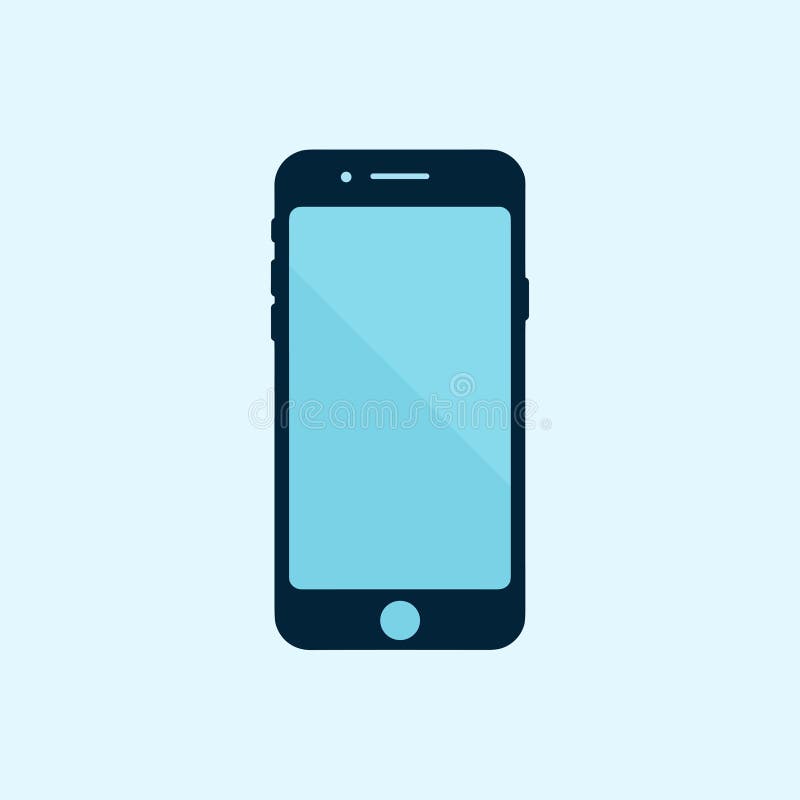 Modern Smartphone with a Sleek Touchscreen Display vector illustration