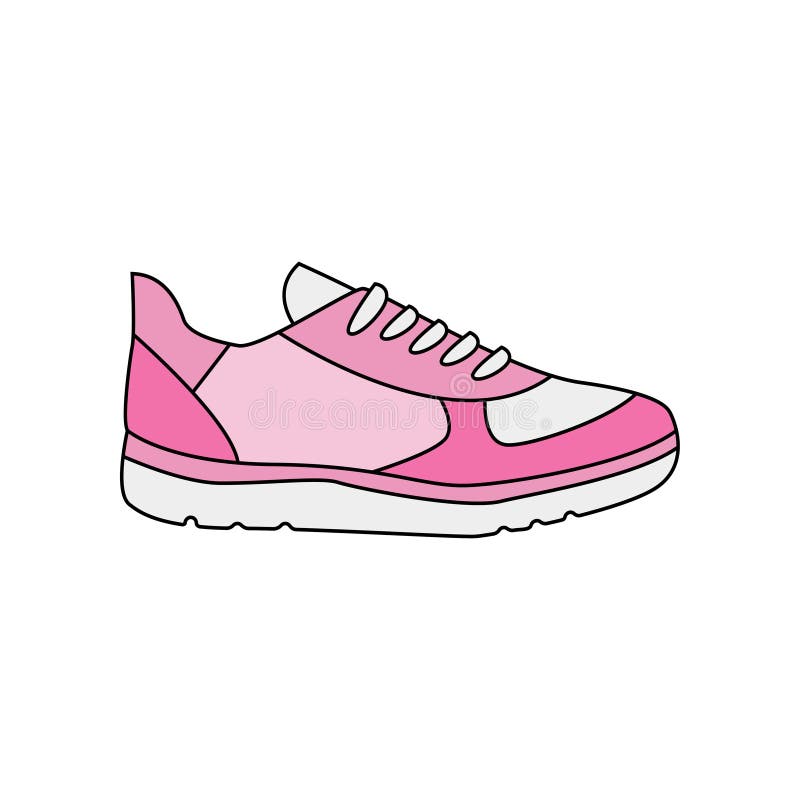 Modern Sneaker For Everyday Wear. Vector Illustration. Stock Vector ...