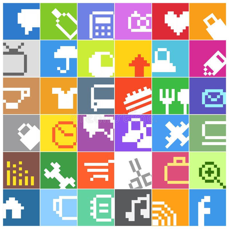 Modern social media color buttons