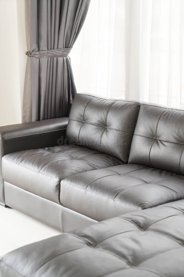 Modern sofa in living room stock image. Image of comfort 94370323