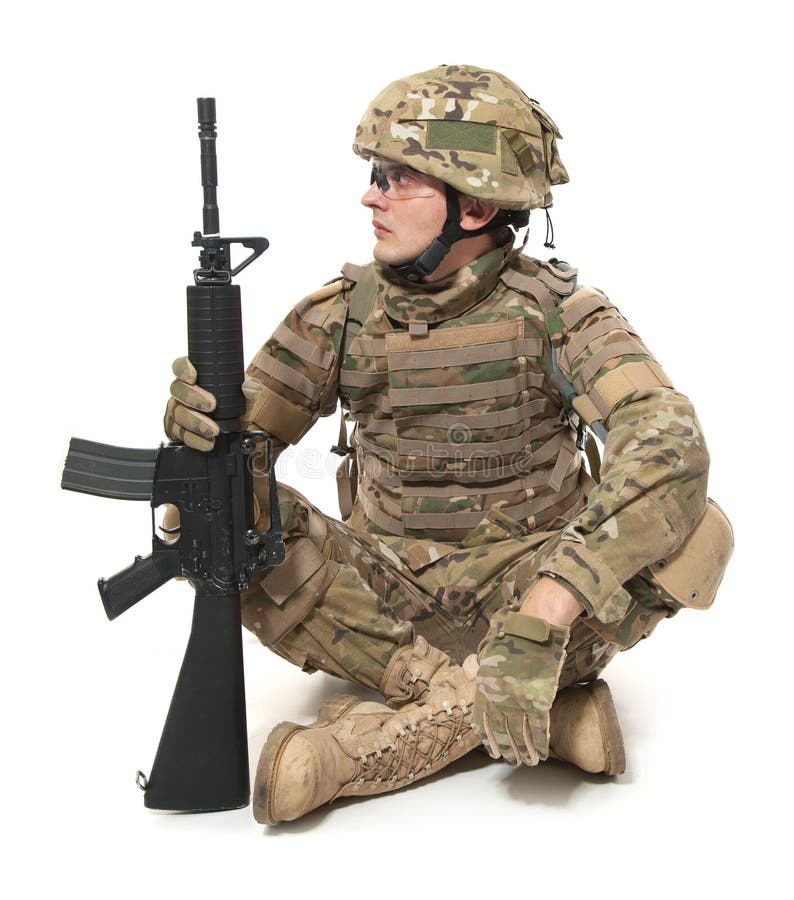 A US soldier stock photo. Image of american, equipment - 17752544