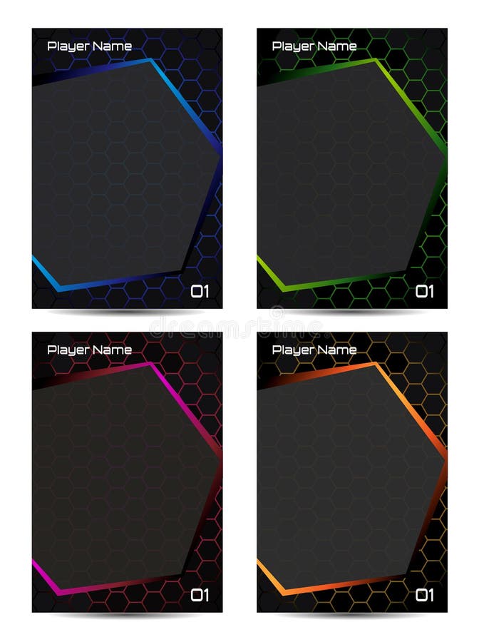 Game Cards Picture Frame Template Techno Stock Illustrations 20 Game