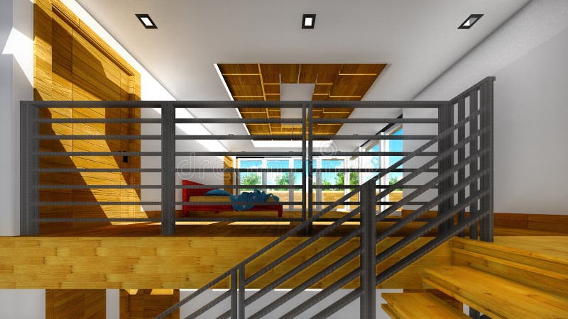 Modern staircase - interior