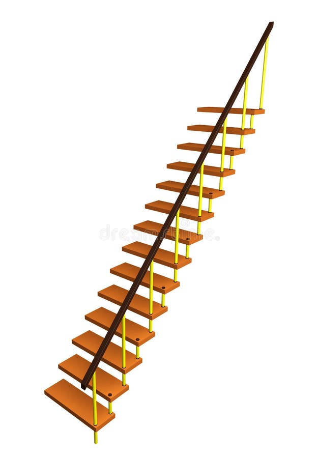 Modern staircase isolated royalty free stock photography Modern staircase isolated royalty free stock photography