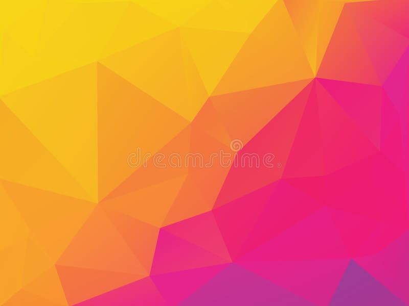 Abstract Yellow Purple Polygonal Background Stock Illustration Illustration of diamond, pink