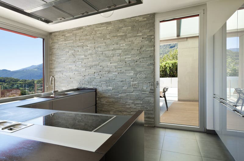 Modern style, kitchen royalty free stock photography Modern style, kitchen royalty free stock photography
