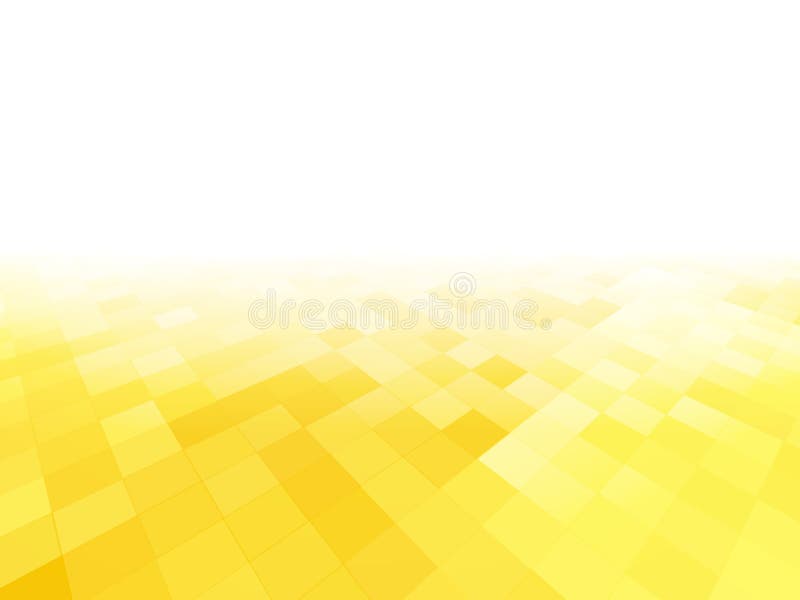 Perspective abstract yellow tiled background