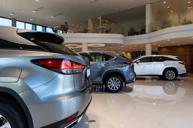 Modern Stylish Car Dealership Interior with Premium Car Brands Stock Image Image of show