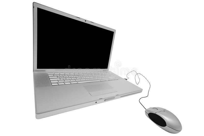 Modern and stylish laptop stock photo. Image of gray, liquid 4253518