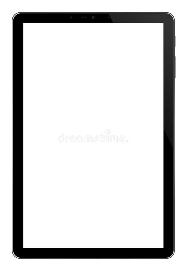 Modern Tablet PC Computer Isolated on white Background vector illustration