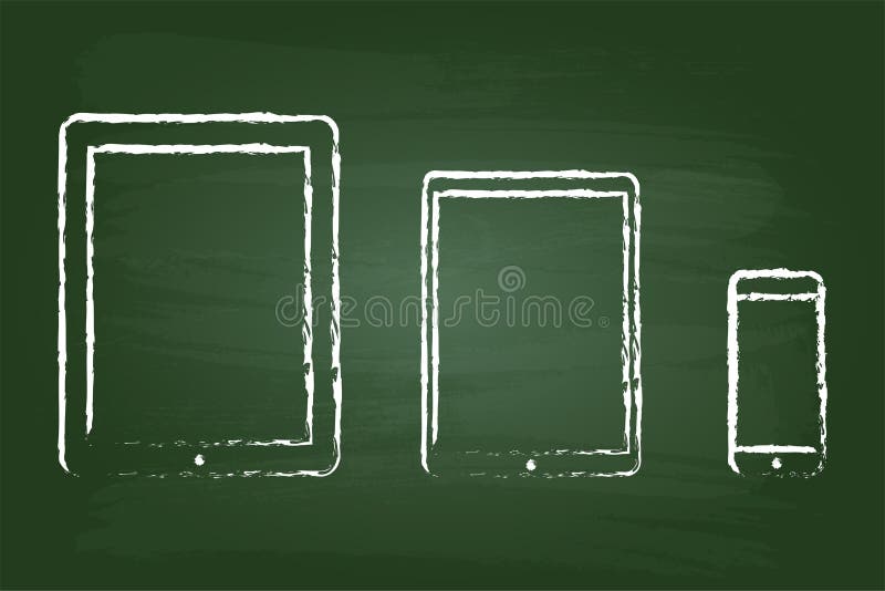 Modern Tablet And Smart Phone royalty free illustration