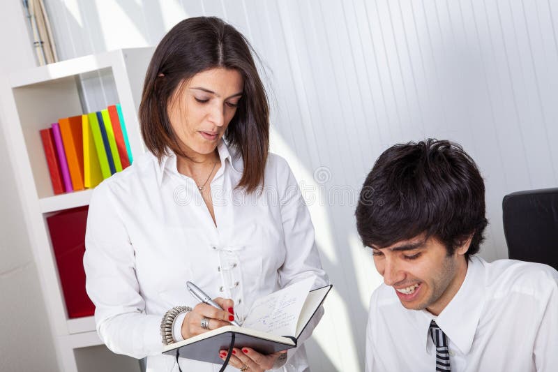 Modern team at the office royalty free stock photo