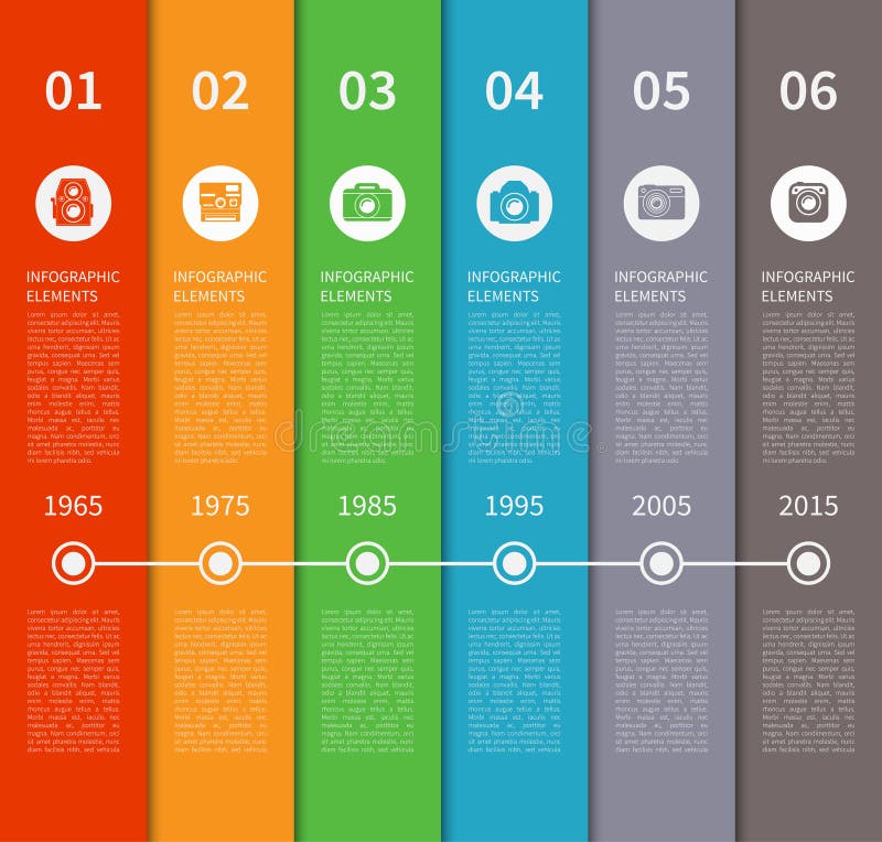 Modern Timeline Infographic Banner Stock Vector Illustration of chart