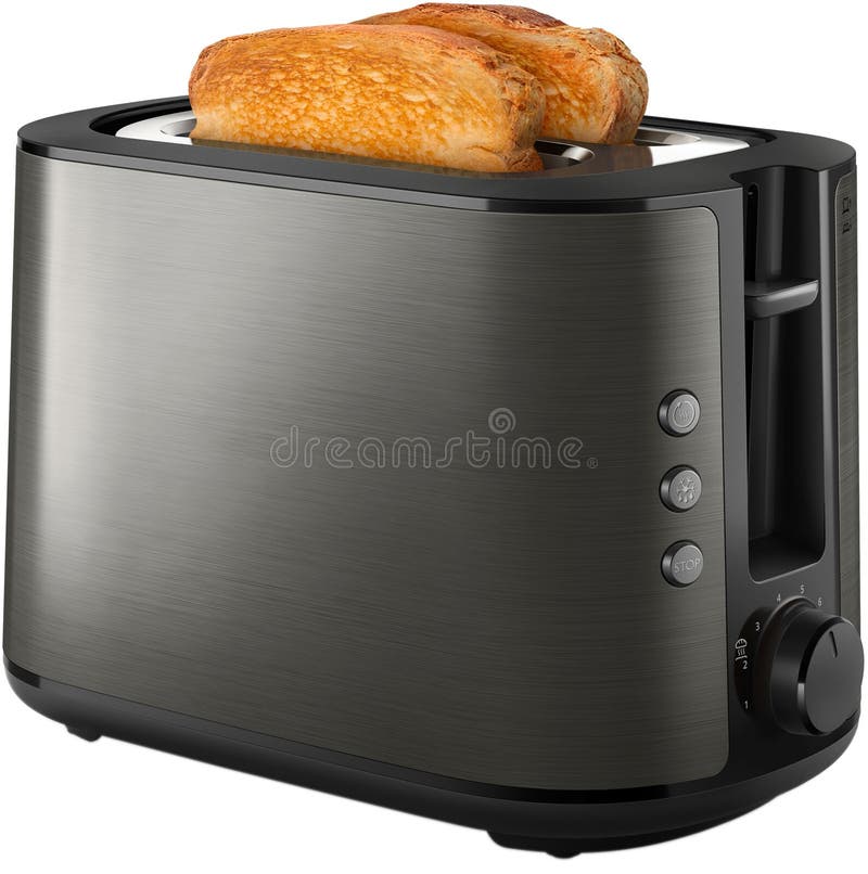 Two toasts isolated stock image. Image of toasts, toaster 7630275