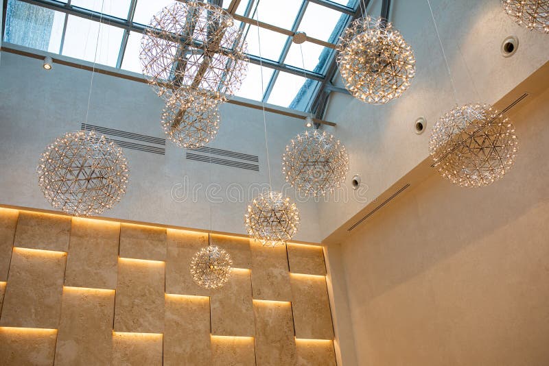 Modern Transparent Glass Ceiling Roof Modern Chandeliers Roof
