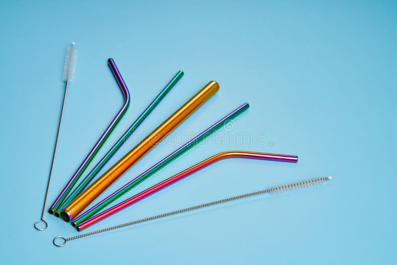 The Modern Trend in Environmental Care. Reusable Metal Straws for
