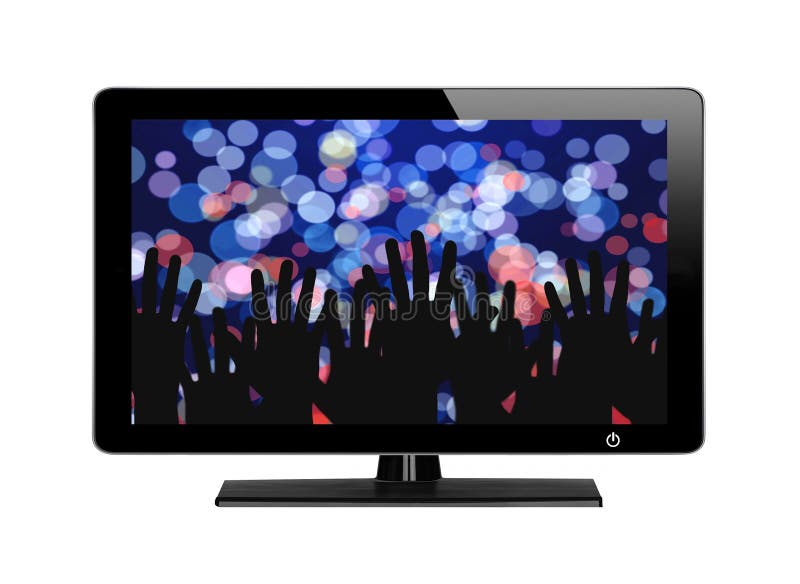 Modern TV screen Festive lights