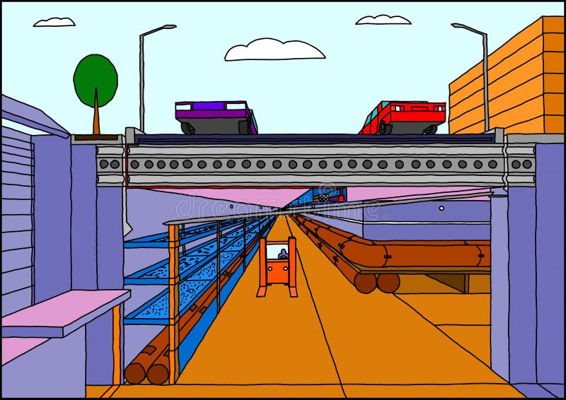 Canalization stock illustration. Illustration of manhole - 14051973