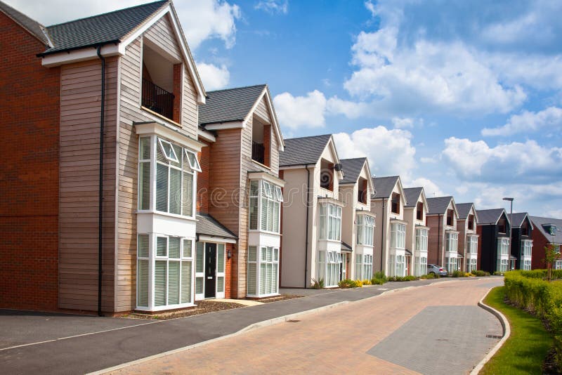 Modern urban housing stock photo. Image of milton, lake 35840042