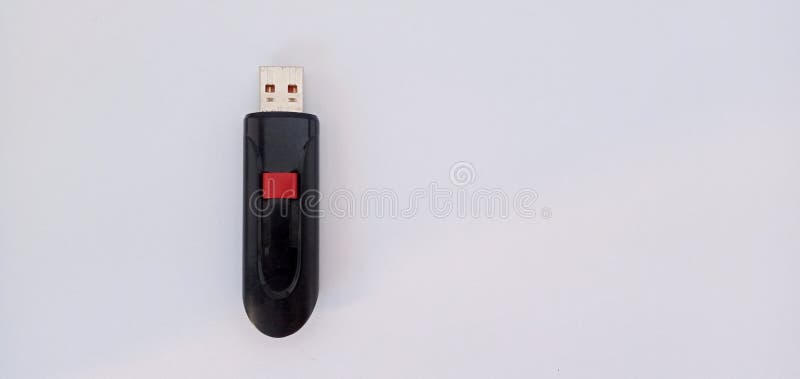 Modern USB Flash drive on white background royalty free stock image