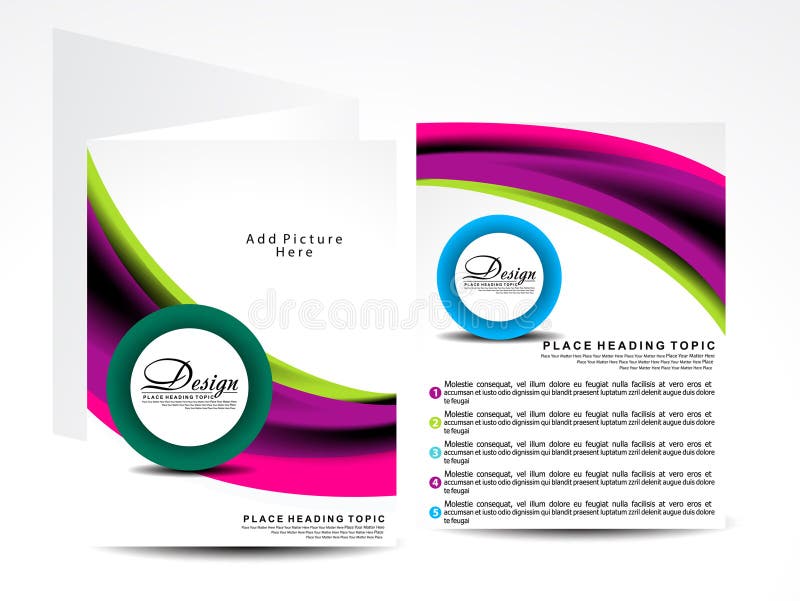 Modern vector brochure designs vector illustration