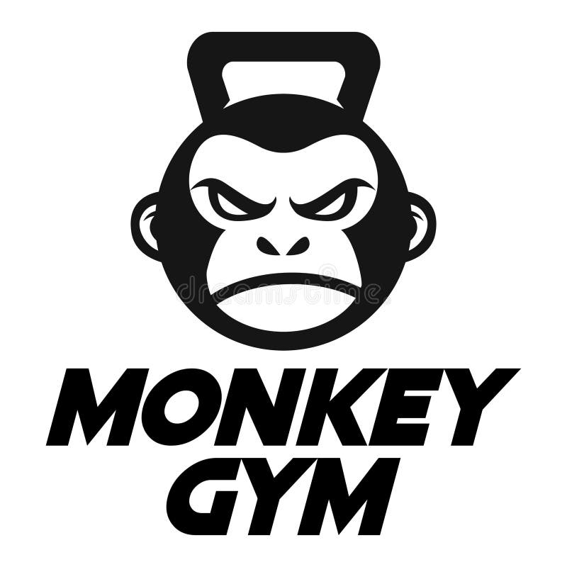 Gorilla Gym Training Vector Logo Design Graphic by HardTeam