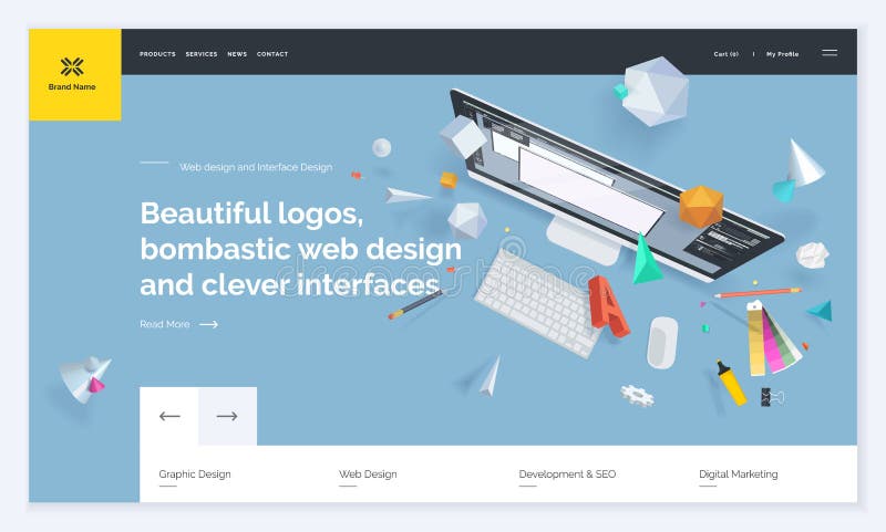 Website template design