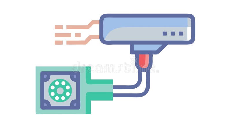 Server Cooling System, Data Center Technology Vector Graphic vector design Generative AI vector illustration