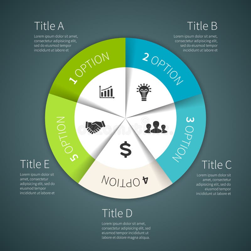 Modern vector info graphic for business project vector illustration