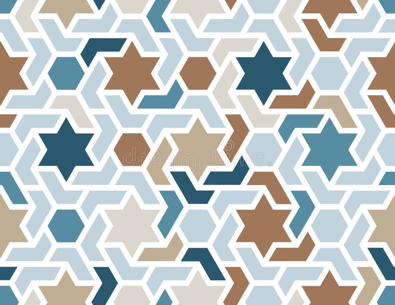 Modern vector stars pattern. Seamless geometric repeating stars pattern for fabric design, cloth, textile, wrapping.