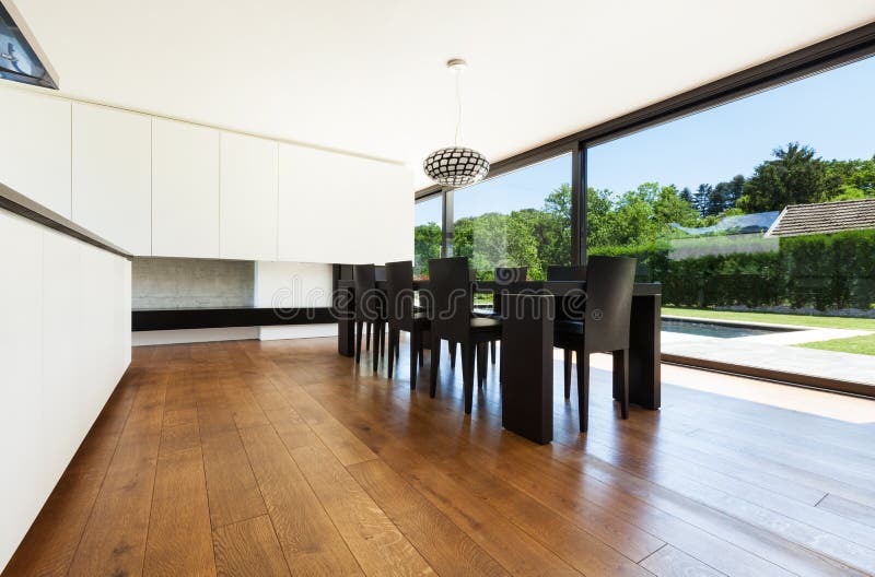 Modern villa stock images