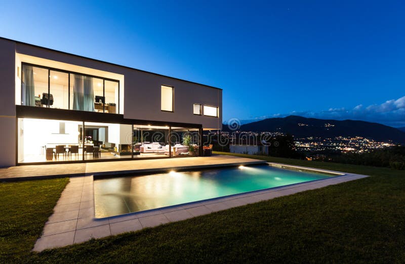 Modern villa with pool