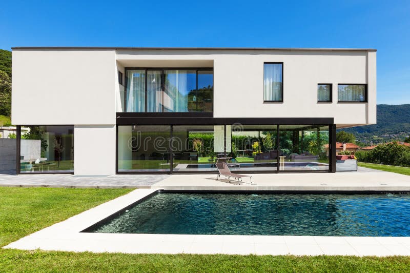 Modern villa with pool