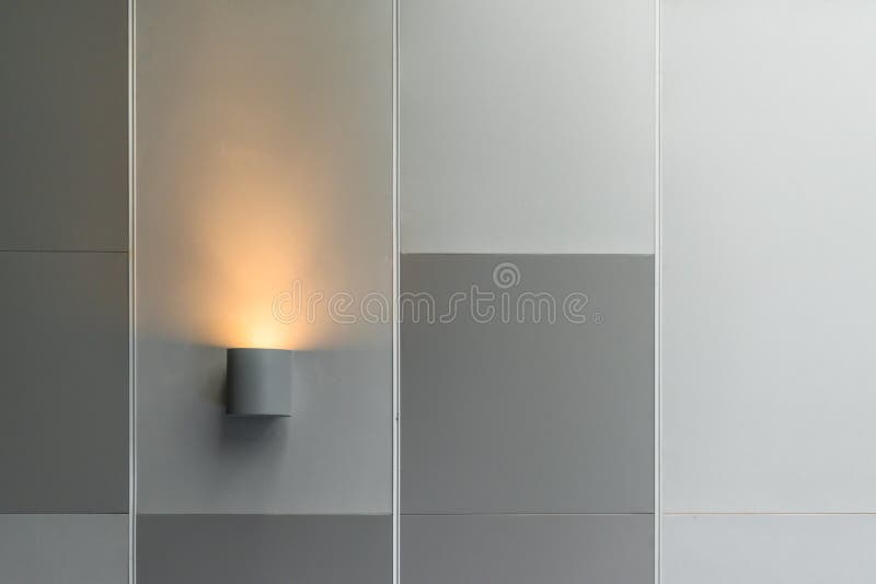 Modern wall lamp interior lighting decoration in contemporary building