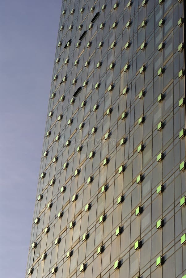 Modern wall with windows of Sh
