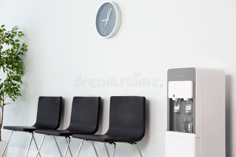 Modern water cooler stock photo