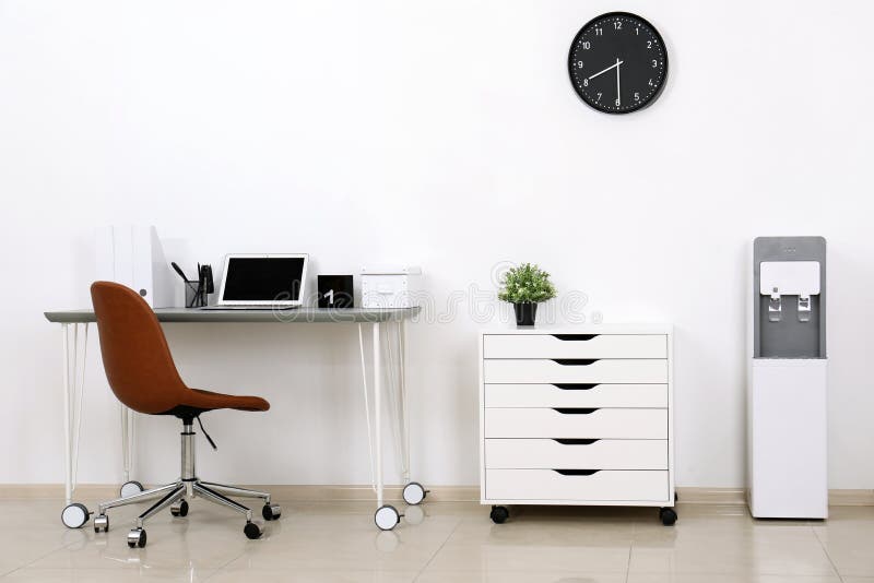 Modern water cooler stock photos