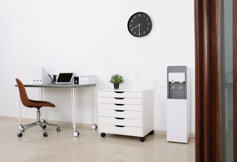 Modern water cooler royalty free stock image