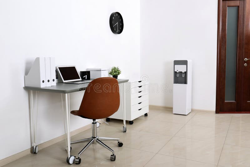 Modern water cooler royalty free stock photo